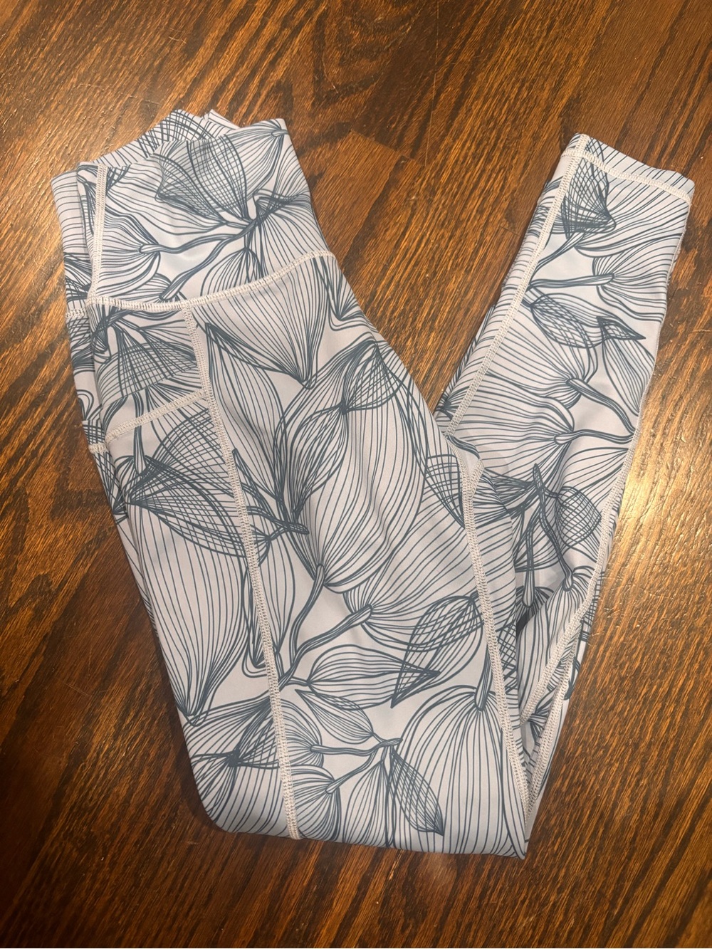 Buffbunny Blue floral  leggings